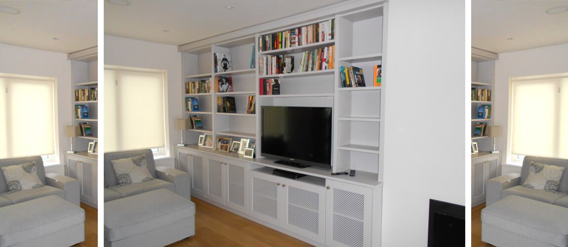 Custom Made Alcove Units | Made to Order Alcove Units with Bookshelves