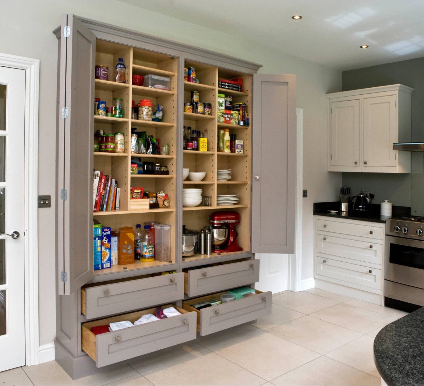 Fitted larder deals cupboard