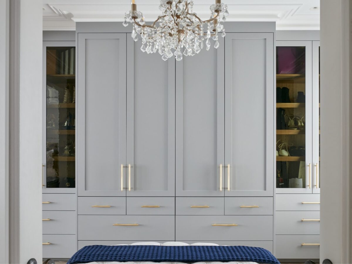 custom grey wardrobe