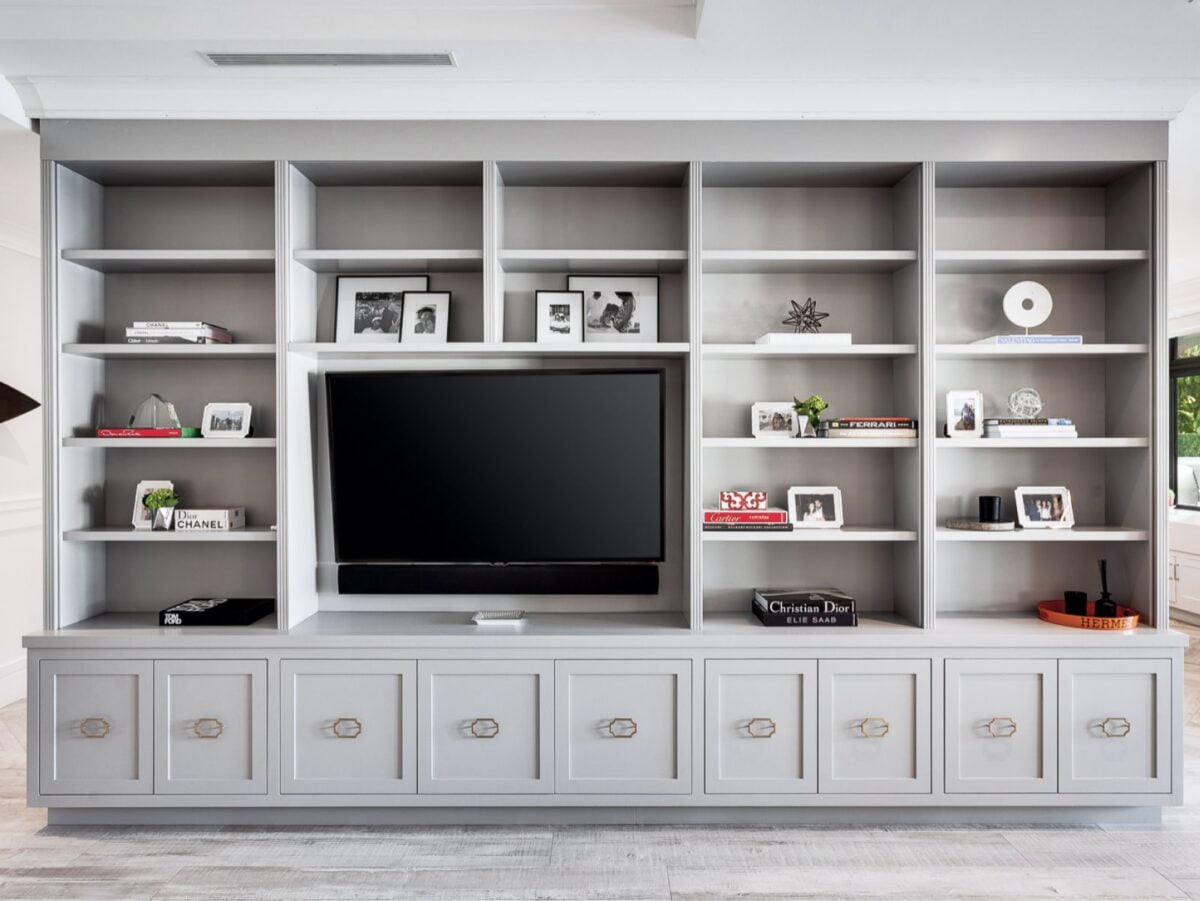 fitted wall tv unit