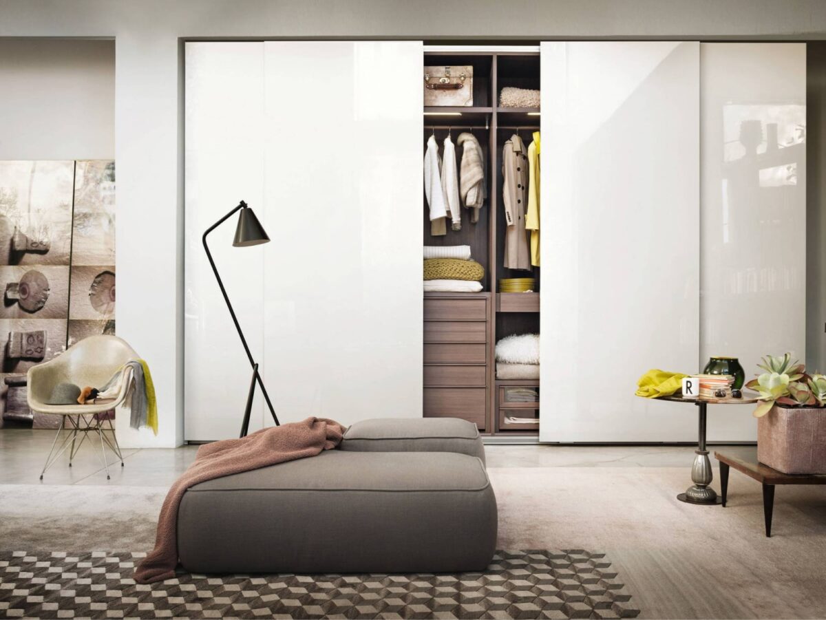 gloss built in wardrobes