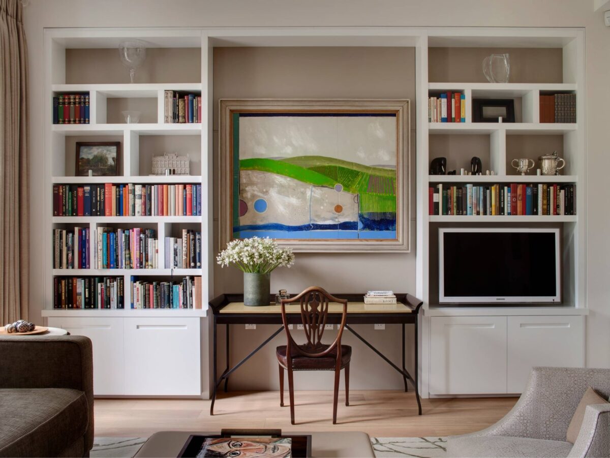 alcove bookshelves
