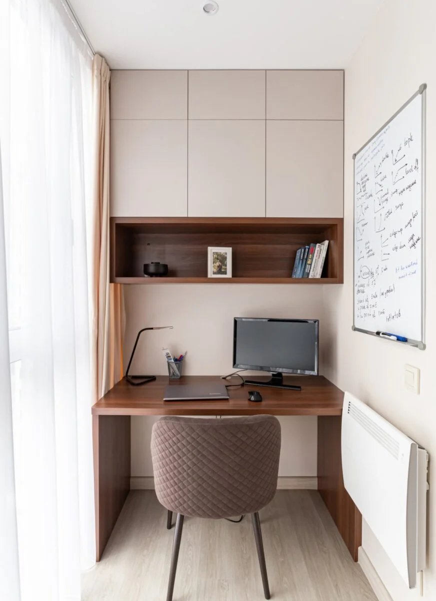 bespoke desk and cabinets