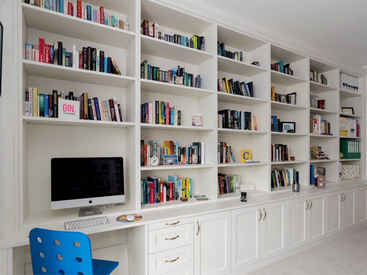 built in bookcase