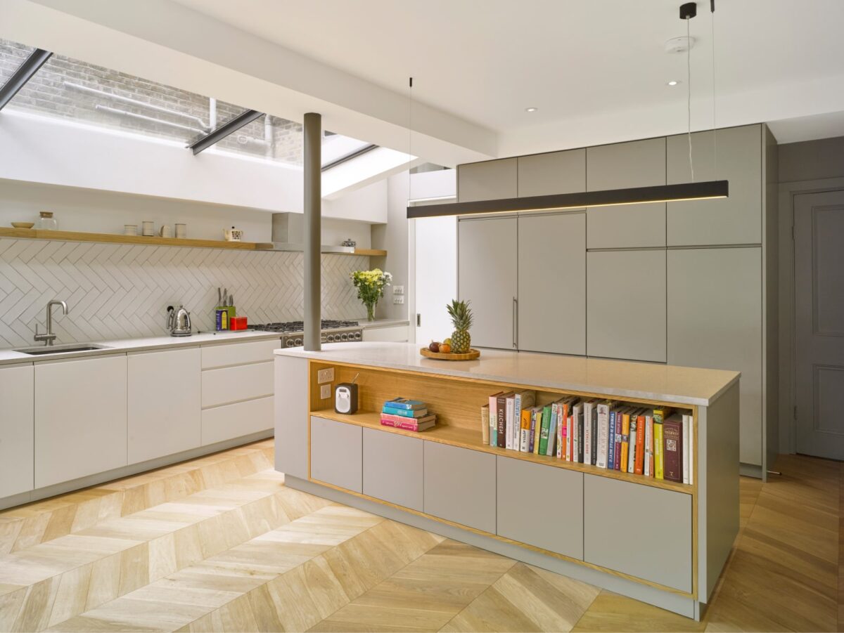 custom kitchen with island