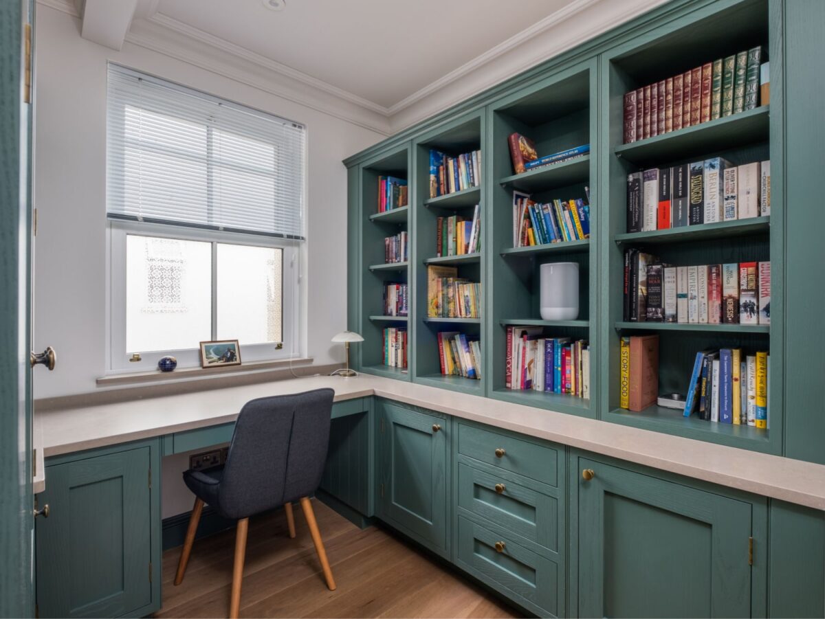 home office forest green