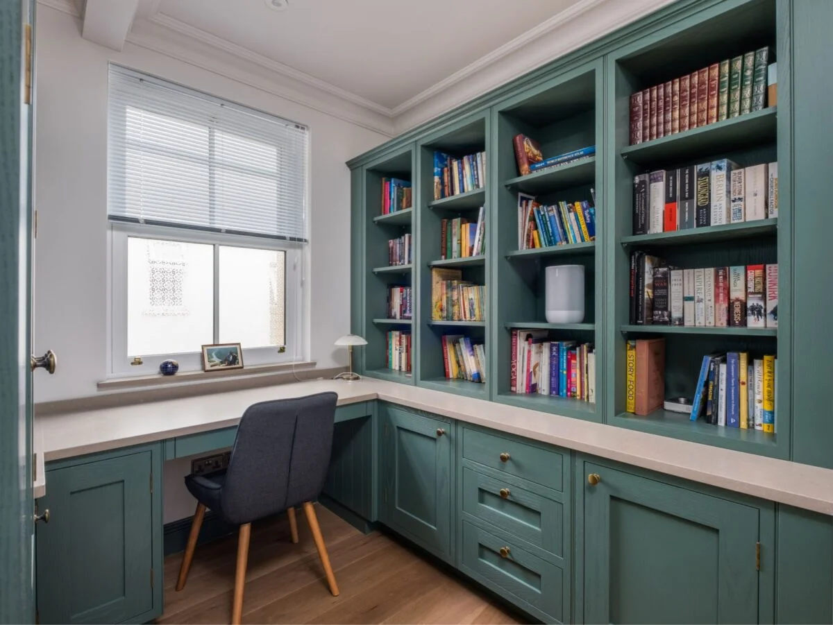 home office forest green