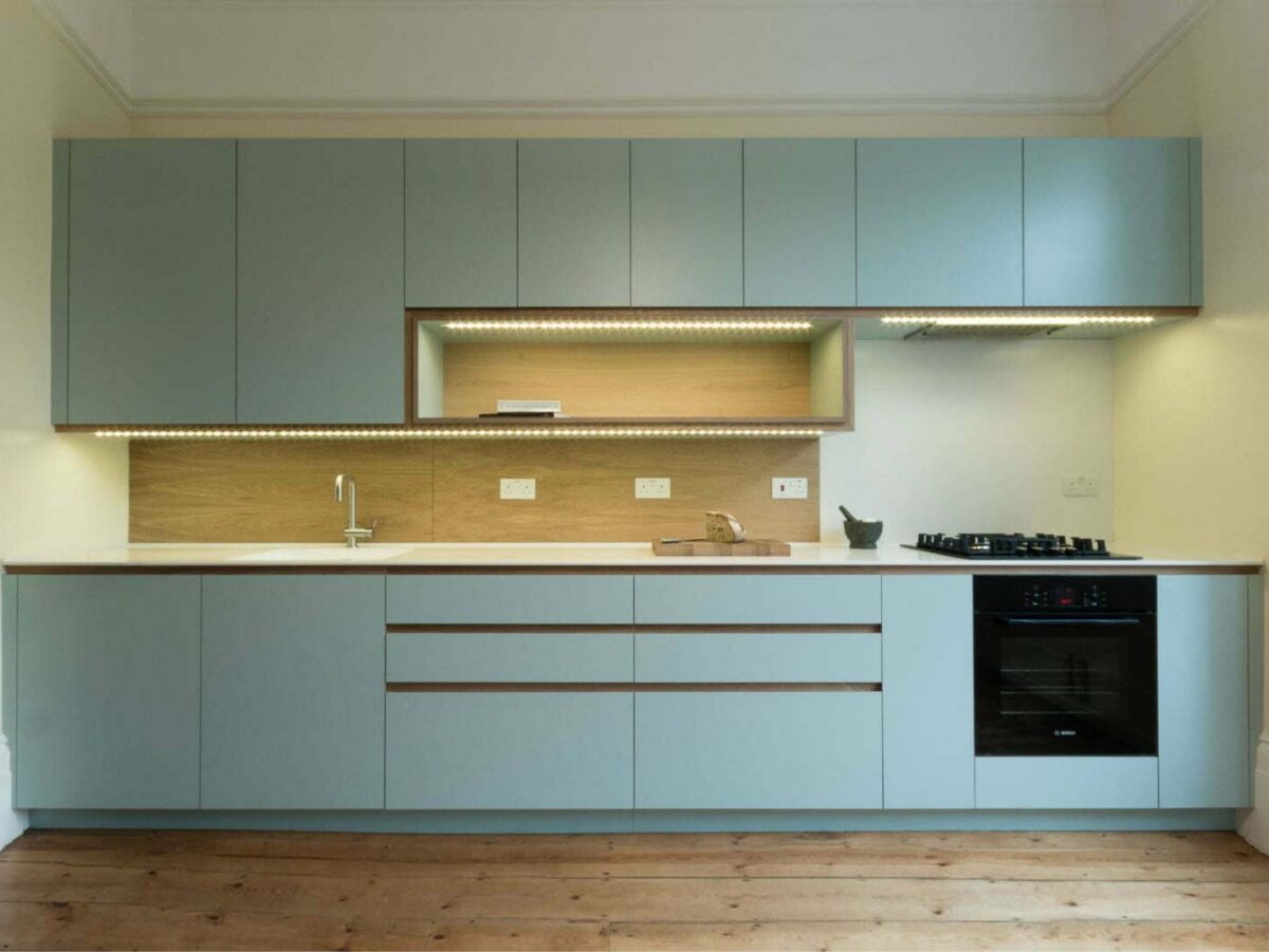 kitchen with handleless doors