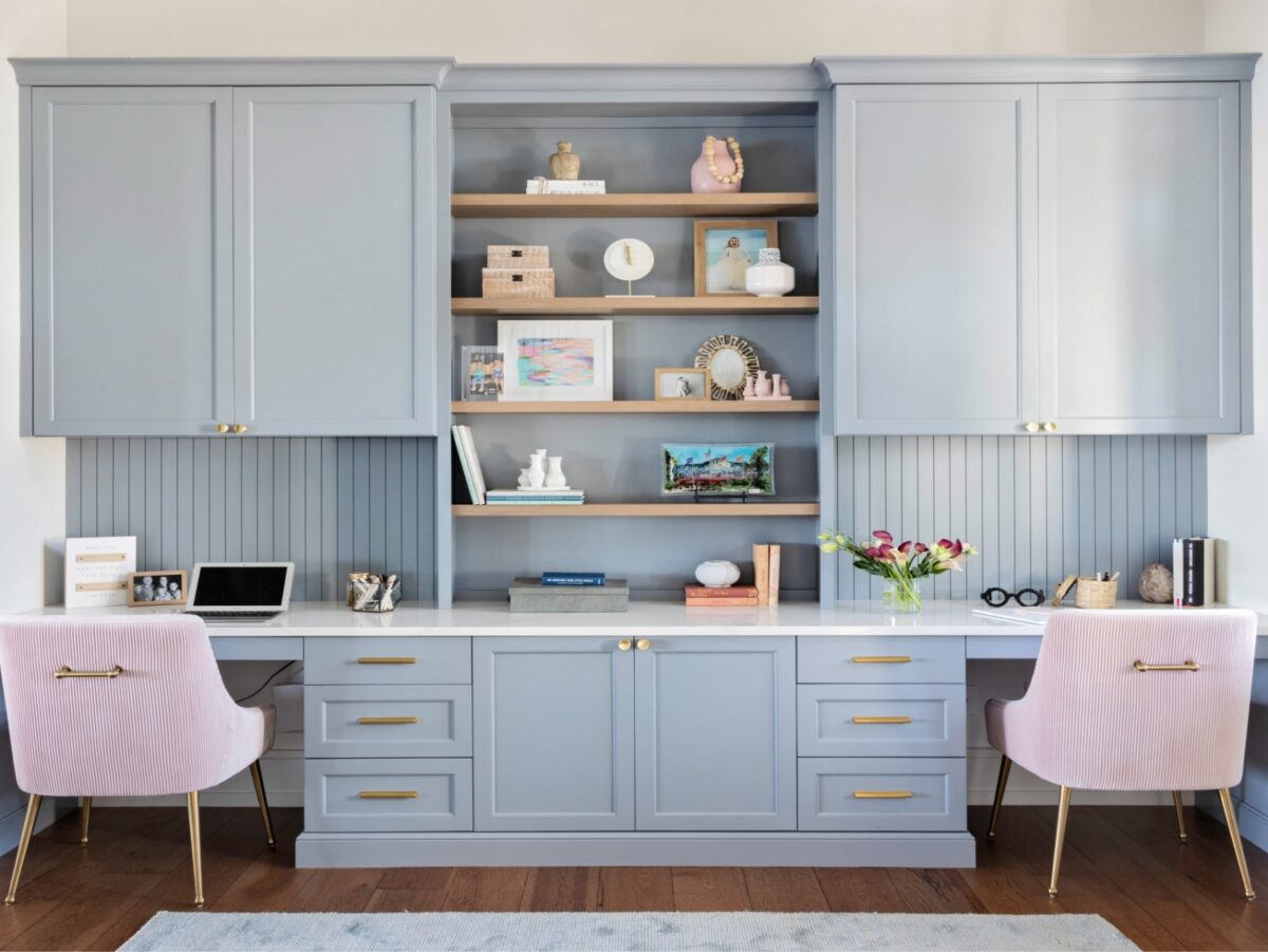 light blue office units