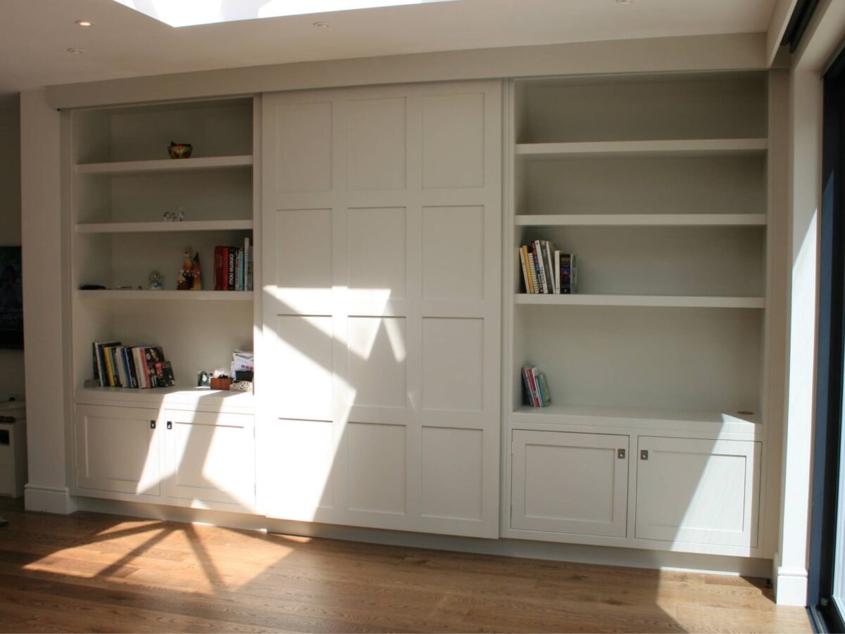 shaker panel bookcases